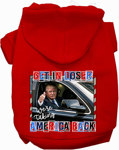 Red Trump Taking Back America pet hoodie