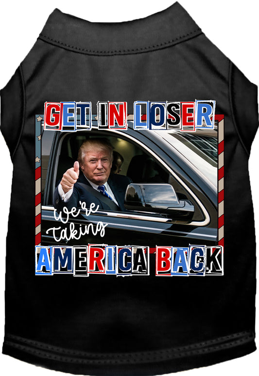 Black Trump Taking Back America pet shirt