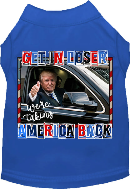 Blue Trump Taking Back America pet shirt