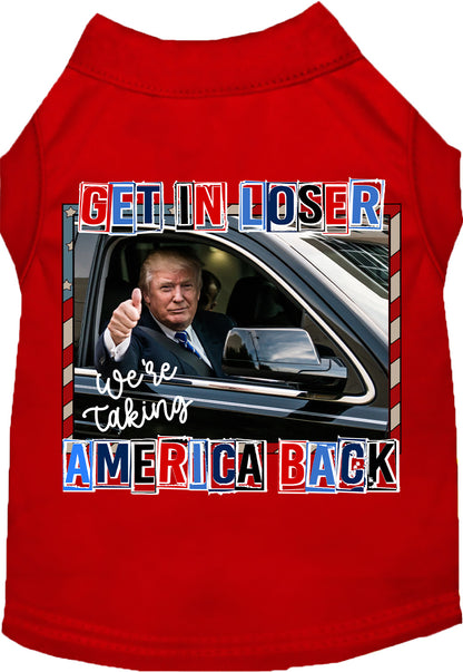 Red Trump Taking Back America pet shirt