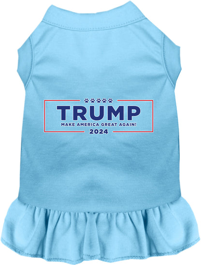 Blue Trump Make America Great pet dress