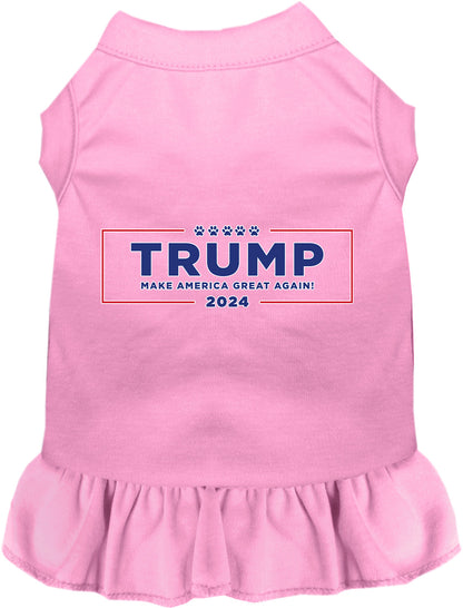 Light pink Trump Make America Great pet dress