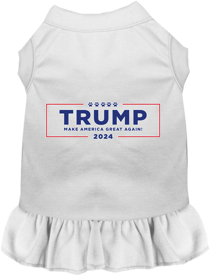 White Trump Make America Great pet dress