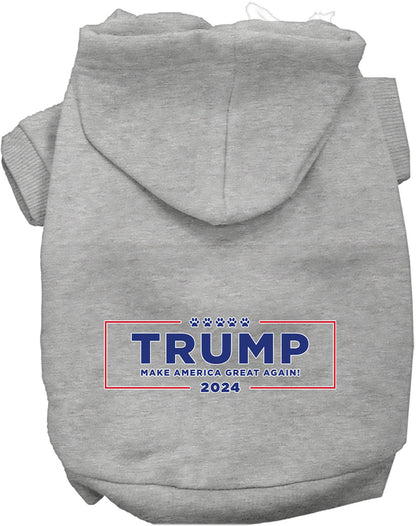 Gray Trump Make America Great pet hoodie