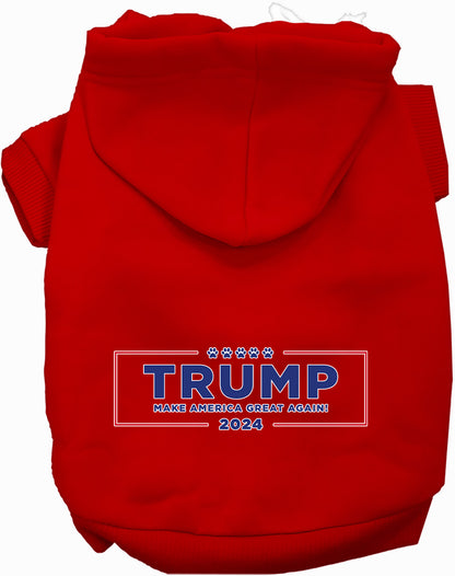 Red Trump Make America Great pet hoodie