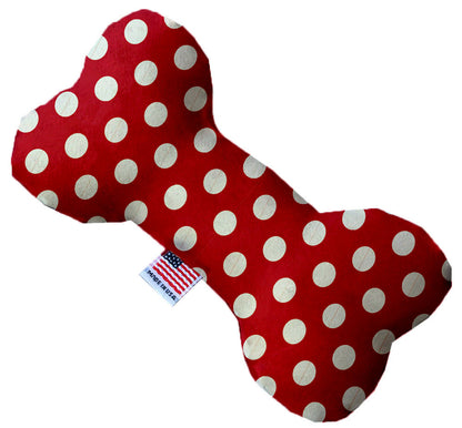 Pet and Dog Plush Heart or Bone Toy, "Swiss Dots Group" (Available in different sizes, and 10 different pattern options!)