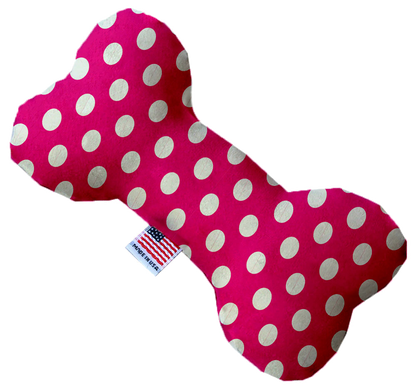 Pet and Dog Plush Heart or Bone Toy, "Swiss Dots Group" (Available in different sizes, and 10 different pattern options!)