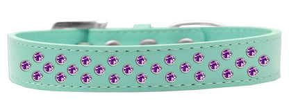 Collar de moda para perros, cachorros y mascotas, "Roscos de cristal morado"