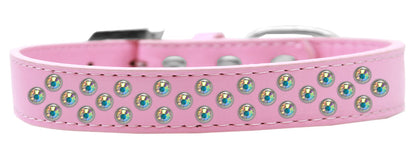 Dog, Puppy & Pet Fashion  Collar, "Aurora Borealis Crystal Rimsets Sprinkles"