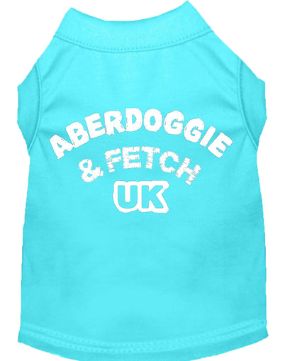 Camisa para perros y gatos serigrafiada, "Aberdoggie and Fetch UK"