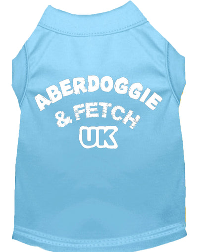 Camisa para perros y gatos serigrafiada, "Aberdoggie and Fetch UK"