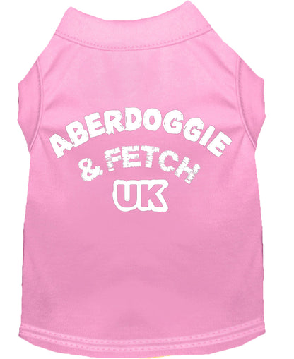 Camisa para perros y gatos serigrafiada, "Aberdoggie and Fetch UK"