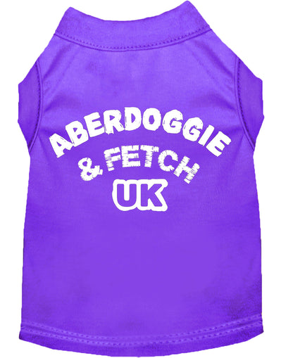 Camisa para perros y gatos serigrafiada, "Aberdoggie and Fetch UK"