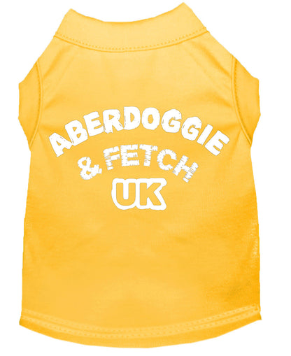 Camisa para perros y gatos serigrafiada, "Aberdoggie and Fetch UK"