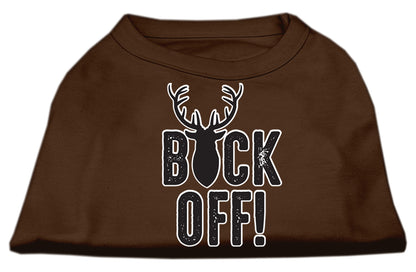 Camisa para perros y gatos con serigrafía, "Buck Off"