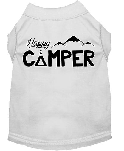 Camisa para perros y gatos serigrafiada, "Happy Camper"