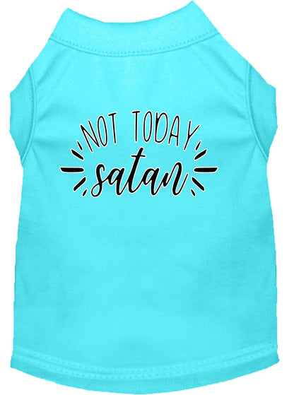 Camisa para perros y gatos con serigrafía, "Not Today Satan"