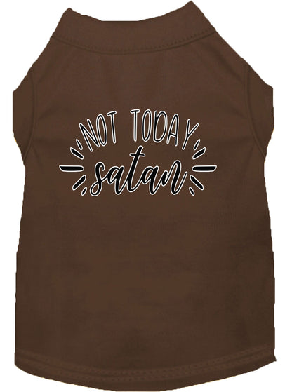 Camisa para perros y gatos con serigrafía, "Not Today Satan"