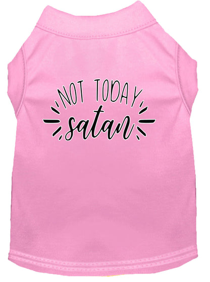 Camisa para perros y gatos con serigrafía, "Not Today Satan"