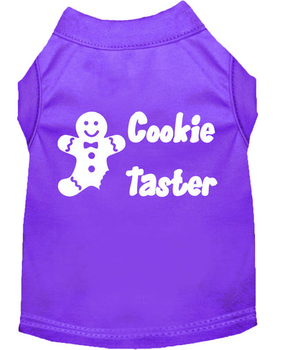 Christmas Pet Dog & Cat Shirt Screen Printed, "Cookie Taster"