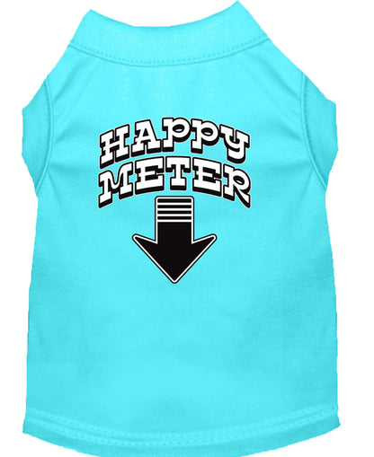 Camisa para perros y gatos con estampado serigrafiado, "Happy Meter"