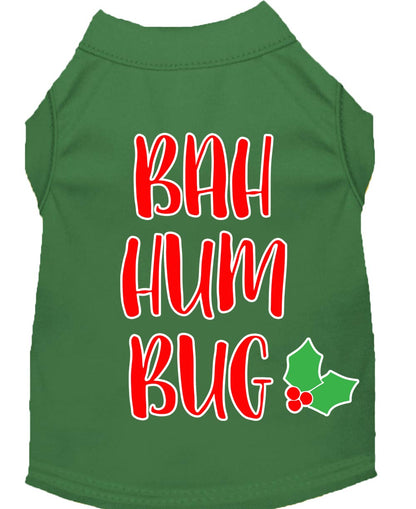 Camisa navideña para perros y gatos serigrafiada, "Bah Humbug"