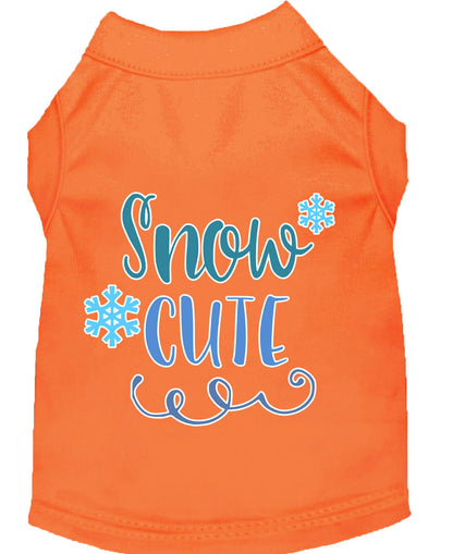 Camisa navideña para perros y gatos serigrafiada, "Snow Cute"