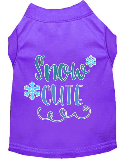 Camisa navideña para perros y gatos serigrafiada, "Snow Cute"