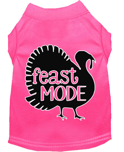 Pet Dog & Cat Shirt Screen Printed, "Feast Mode"