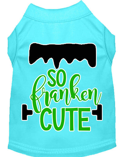 Camisa para perros y gatos con serigrafía, "So Franken Cute"