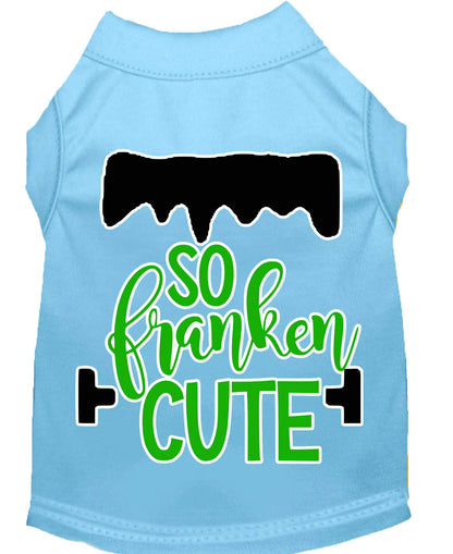 Camisa para perros y gatos con serigrafía, "So Franken Cute"