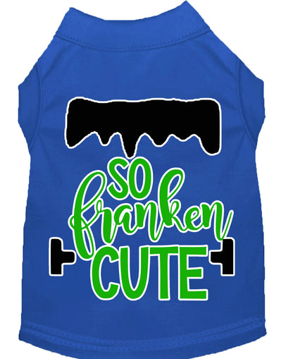 Camisa para perros y gatos con serigrafía, "So Franken Cute"