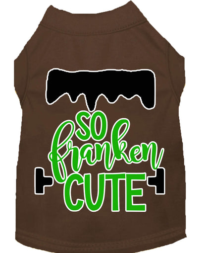 Camisa para perros y gatos con serigrafía, "So Franken Cute"