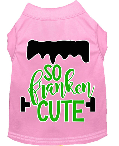 Camisa para perros y gatos con serigrafía, "So Franken Cute"