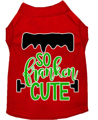 Camisa para perros y gatos con serigrafía, "So Franken Cute"