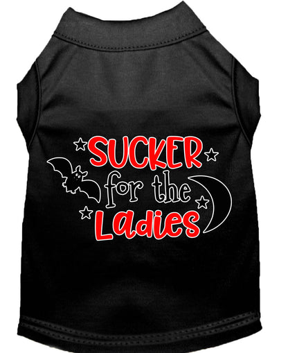 Camisa para perros y gatos con serigrafía, "Sucker For The Ladies"