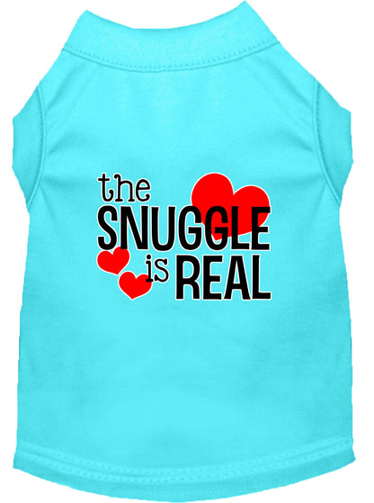 Camisa para perros y gatos con serigrafía, "The Snuggle Is Real"