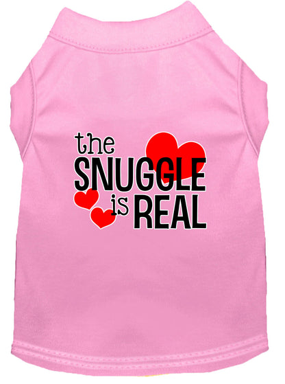 Camisa para perros y gatos con serigrafía, "The Snuggle Is Real"