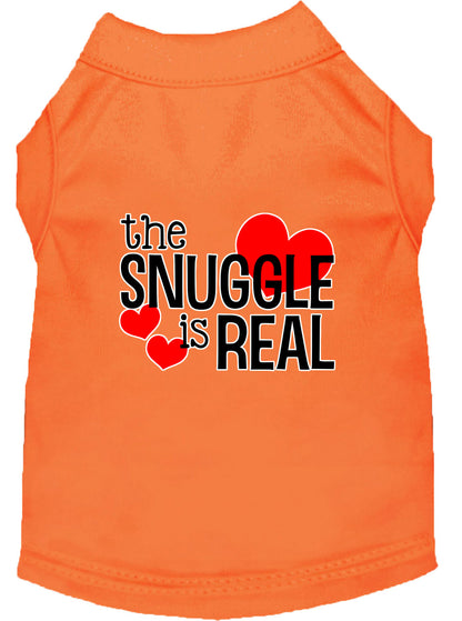 Camisa para perros y gatos con serigrafía, "The Snuggle Is Real"