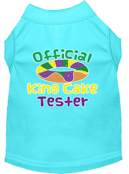 Camisa para perros y gatos con serigrafía, "King Cake Tester"