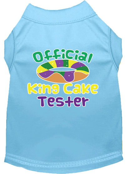 Camisa para perros y gatos con serigrafía, "King Cake Tester"