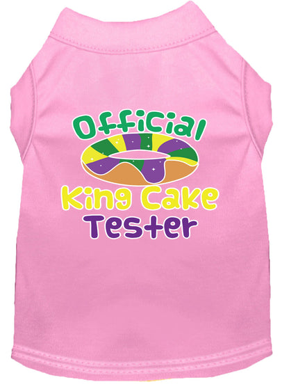 Camisa para perros y gatos con serigrafía, "King Cake Tester"