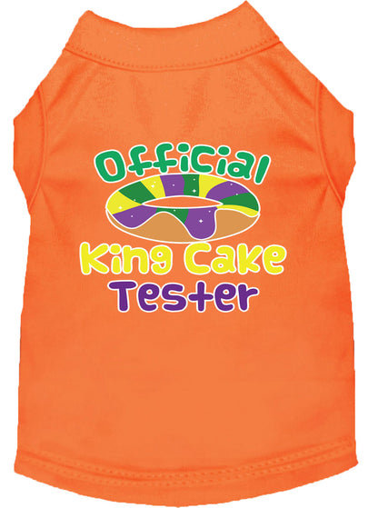 Camisa para perros y gatos con serigrafía, "King Cake Tester"