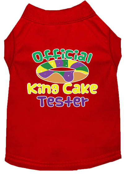 Camisa para perros y gatos con serigrafía, "King Cake Tester"