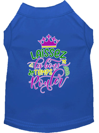 Pet Dog & Cat Shirt Screen Printed, "Laissez Les Bons Temps Rouler"