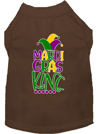 Camisa para perros y gatos con serigrafía, "Mardi Gras King"