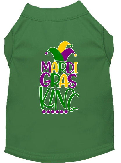 Camisa para perros y gatos con serigrafía, "Mardi Gras King"