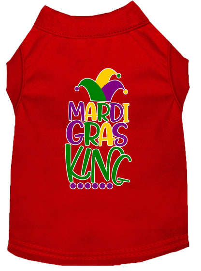 Camisa para perros y gatos con serigrafía, "Mardi Gras King"