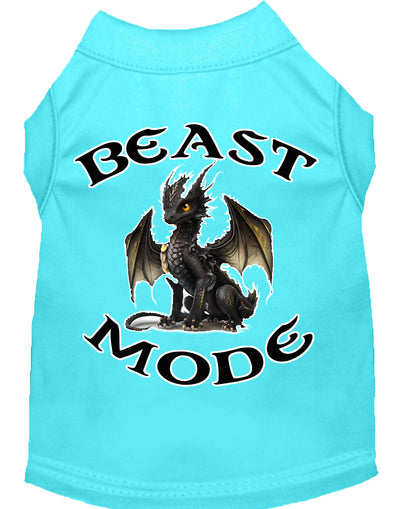 Pet Dog & Cat Shirt Screen Printed, "Beast Mode Dragon"