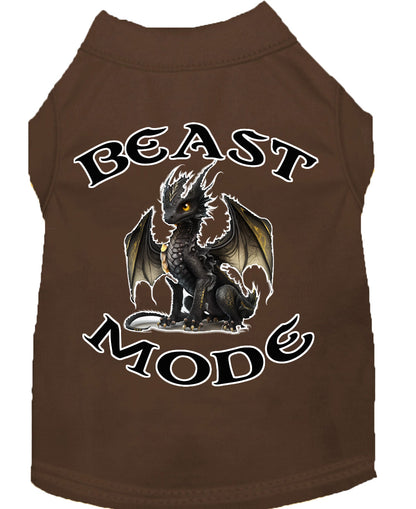 Pet Dog & Cat Shirt Screen Printed, "Beast Mode Dragon"